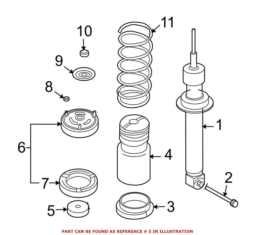 BMW Strut Supporting Cup - Rear 33526758283